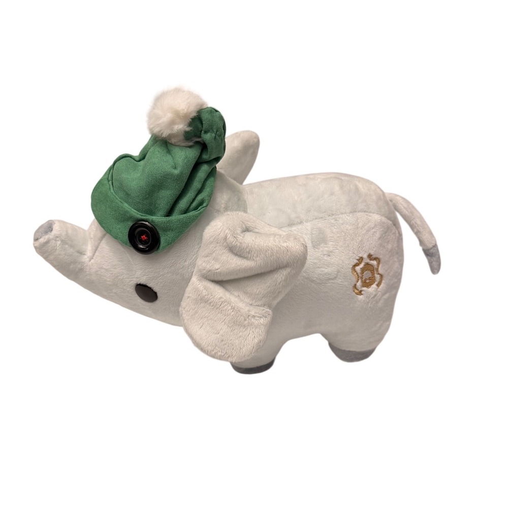 Cute Elephant Plush Toy Christmas Hat Scarf Outfit Stuffed Animal Gift‎ - Picture 5 of 9
